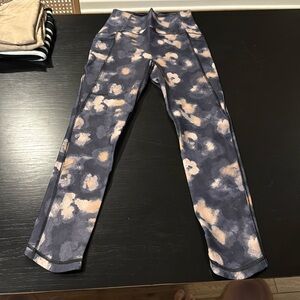 Manduka leggings women’s size small black and blush pink/nude